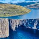 崖っぷちな湖 [2018 Faroe islands]